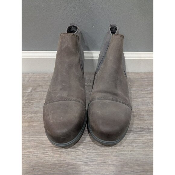 Sorel Women's Evie Bootie Pull-On Gray Ankle Boots for Ladies Quarry/Gum Sz 8.5 - Picture 2 of 16